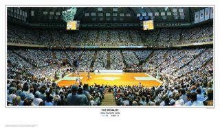 UNC Tar Heels Dismantle Duke Basketball Panorama Poster