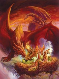  Fantasy Hatchlings Artwork by Jeff Easley in Nest 1000 PC