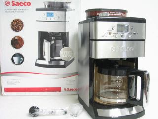 Saeco 12 Cup Automatic Drip Coffee Maker w Burr Grinder