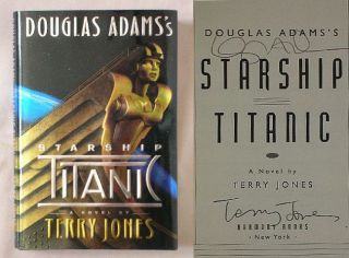  2X Starship Titanic Douglas Adams Terry Jones HC 0609601032