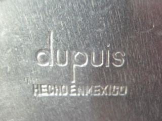 description you are bidding on a dupuis silver round plate dish