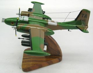 Douglas B 26K A 26 Counter Invader Airplane Wood Model Replica XXL