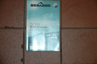 Brand New Sea Doo 2011 GTS GTI Wake Owners Manual Did You Misplace