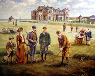 Lee Dubin St Andrews Golf Signed Numbered Lithograph