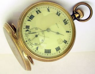 Antique Gold Filled Pocket Watch Running ND Keeping Good Time Swiss