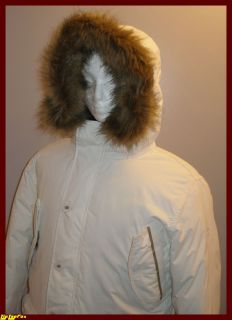 TIMBERLAND HOODED DUCK DOWN & FEATHER FILLED SNORKEL PARKA JACKET COAT