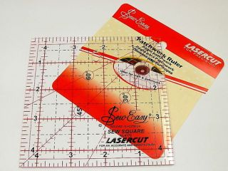 Sew Easy Quilters Patchwork Ruler Square 4 5 x 4 5