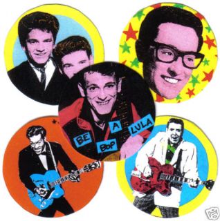 RockNRoll Badges Buddy Holly Eddie Cochran 3