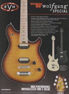 Eddie Van Halen EVH Wolfgang Special Guitar Print Ad