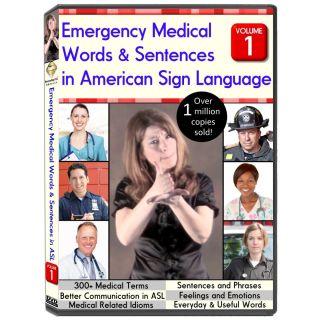  Medical Words Sentences in American Sign Language Vol 1 DVD