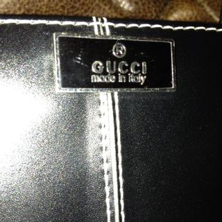 Black Gucci Bag Handbag Purse Tote Beautiful Pre owned NICE Vintage