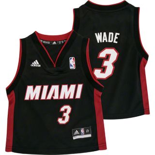 Dwyane Wade Toddler Jersey Adidas Black Replica 3 Miami Heat 2012 2013