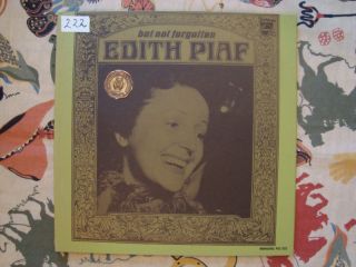 Edith Piaf LP But not Forgotten 1966 WL Promo VG