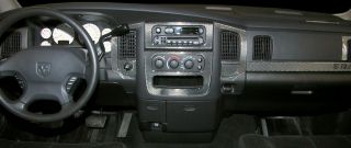 Dodge RAM 1500 2500 Interior Wood Carbon Fiber Dash Trim Kit 2003 2004