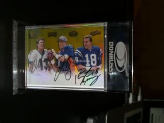 2000 PLAYOFF HAWAII CONFERENCE PROMO AUTOGRAPHS GOLD [MANNING, ELWAY