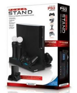 DreamGear Charger Power Stand PlayStation PS3 Slim Move