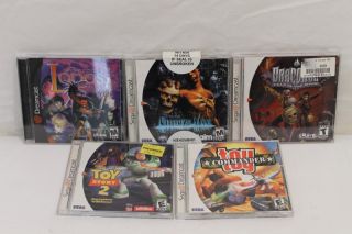 Lot of 5 Sega Dreamcast Video Games w Toy Story 2