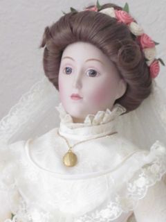 Franklin Mint Heirloom Doll 1985 Edition Victorian Bride