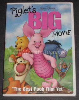 Disney Winnie the Pooh PIGLETS BIG MOVIE DVD 2003 Widescreen