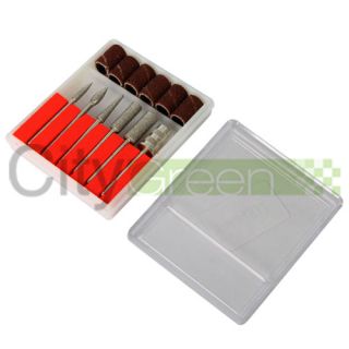 6PCS Sanding bands + 6 PCS Metal Grinding Drill Bits for Pedicure and