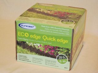 20 Black Lawn Garden Boarder Edging Suncast Eco Edge Quick Edge 40 6