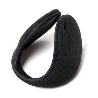  FLEXIBLE Compact Lightweight Winter Pad Ear Muffs Warmers Wraps Black