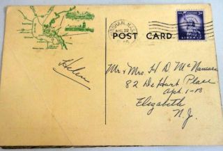 lot 1940s Antique William Long Letters Somerville NJ★