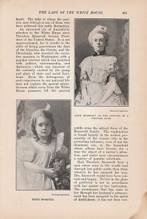 1902 Article Edith Roosevelt Lady of The White House