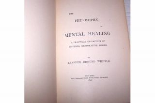  of Mental Healing Leander Edmund Whipple Vintage 1893 HC Book