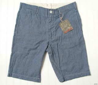 235 Engineered Garments SS12 Blue Chambray Cinch Shorts