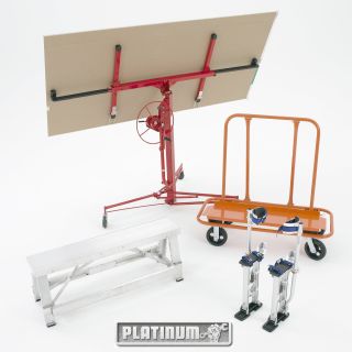  Pro Series Heavy Duty Drywall Lift and Panel Hoist 11 Foot