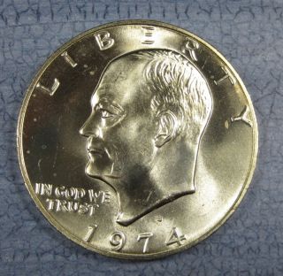 1974 s Eisenhower Silver Dollar Uncirculated C 584