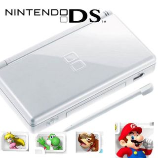 White Nintendo DS Lite NDSL Console DS DSL NDSL Handheld System Gifts