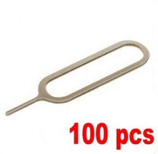 100 Pcs Sim Card Tray Eject Tool Needle Pin for iPhone 2G 3G 3GS 4G