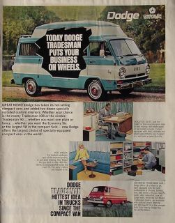 1968 Dodge Tradesman Van Ad Old Chrysler Advertisement