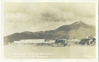  CA San Quentin Prison C 1945 Zan Stark RP Postcard