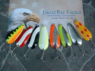 Eagle Bay Casting Trolling Spoons 1 2 Ounce Pike Muskie Trout Salmon