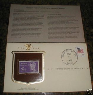 Eleanor Roosevelt Historic Stamps of America 1978