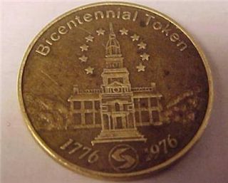 Bicentennial(1776 1976)Token Good For One Fare on Septa 10496C