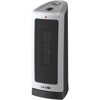 Portable Tower Heater, Oscillating Ceramic Electric Space Heat w/ Adj
