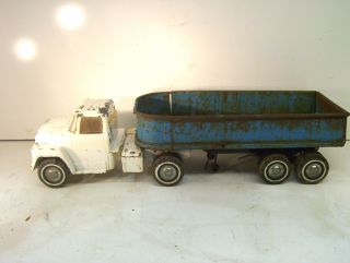 Large Ertl Tractor Trailer Dump Cast and Pressed Metal