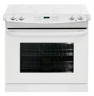  White Drop in Smoothtop Self Cleaning Electric Range FFED3025LW