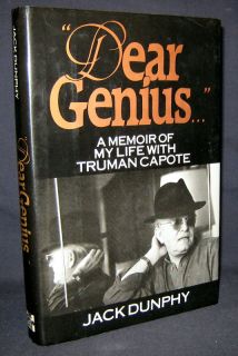 Jack Dunphy Dear Genius Memoir Life Truman Capote HB
