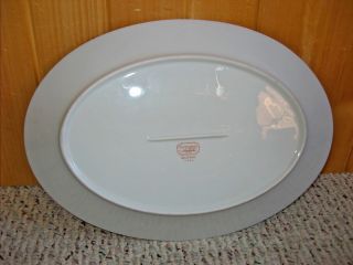 Noritake Large Oval Platter Blue Hill 2482 Contemporary Fine China