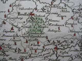 1701 Moll Map France Belgium Champagne Flanders Antwerp