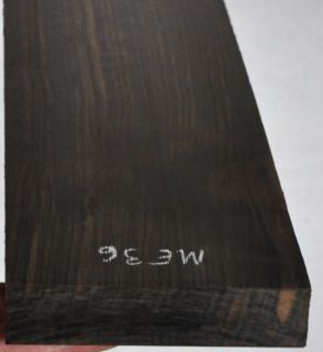 Macassar Ebony Straight and Quartersawn Wood Lumber 23 3 4x4x1 ME36