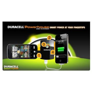 Duracell Rechargeable Powerhouse USB Charger Lithium Ion Battery