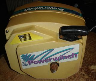 Powerwinch T4000 boat trailer winch electric power w original cable
