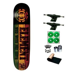 Element Rasta Branded 7 25 Skateboard Deck Complete