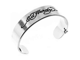 Ed Hardy Signature Logo Cuff Bracelet New